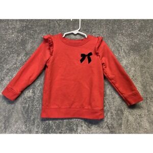 Cat & Jack Toddler Girls' Bow-Tie Long Sleeve Top Size 3T